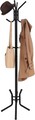 Cuier cu 12 agatatori Songmics, 49x176 cm, otel cu invelis rezistent la rugina, negru