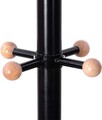 Cuier cu 12 agatatori Songmics, 49x176 cm, otel cu invelis rezistent la rugina, negru