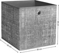 Set 6 cutii pentru depozitare, Songmics, 30x30x30 cm, material netesut/carton, gri