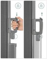 Paravan lateral pentru gradina sau terasa / copertina solara laterala, Songmics, sistem de fixare inclus, UV 50+, 160x400 cm, gri