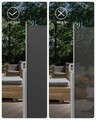 Paravan lateral pentru gradina sau terasa / copertina solara laterala, Songmics, sistem de fixare inclus, UV 50+, 160x350 cm, gri