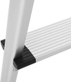 Scara cu trepte din aluminiu, Songmics, 44x59x62 cm, max 150 kg, 2 x 3 trepte, gri