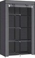 Dulap textil pentru haine Songmics, 88x45x168 cm, material netesut/metal, gri