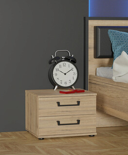 46.3x40.8x33.7 cm, Stejar;Negru