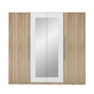 227.5x58.9x212.9 cm, Stejar;Alb