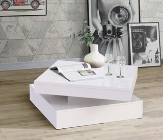 78x78x35 cm, Alb lucios