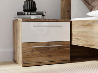 50.1x34.7x44.7 cm, Stejar;Alb lucios