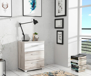 52x38x59.1 cm, Gri;Alb