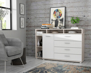 153.1x41.5x98.2 cm, Gri;Alb