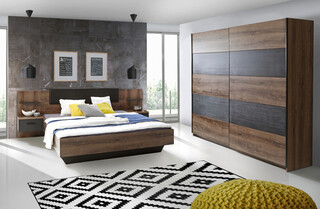 180x200 cm, Stejar;Negru