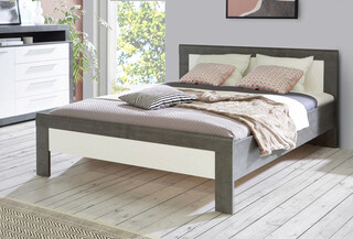 160x200 cm, Gri inchis;Alb lucios