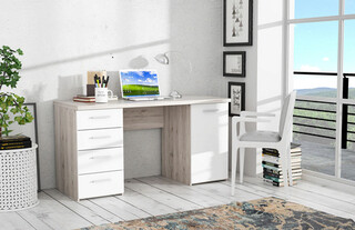 145x60x76.3 cm, Gri;Alb