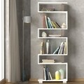 Blok Library, Woody Fashion, 60x19,5x165 cm, fehér / barna