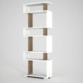 Blok Library, Woody Fashion, 60x19,5x165 cm, fehér / barna