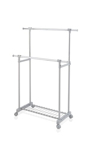 Suport mobil pentru umerase, Leifheit Hanging rack, reglabil, plastic/metal