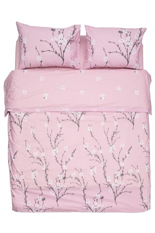 Lenjerie de pat Pink Cherry, Heinner Home, 4 piese, 220x240 cm, bumbac, multicolor