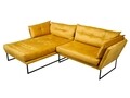 Coltar stanga Relax Yellow, Heinner, 258x170x80 cm, catifea