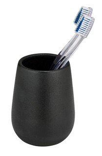6.5x11.5 cm, Negru, Suport periute