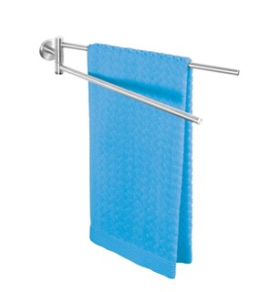 5.5x43x9 cm, Argintiu mat, Suport prosoape