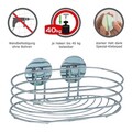 Polita pentru baie Turbo-Loc, Wenko, 23.5x13.5x10.5 cm, metal/otel, argintiu lucios
