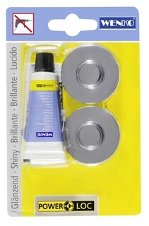 4x1.5 cm, Argintiu lucios