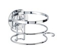 Suport pentru uscatorul de par Turbo-Loc, Wenko, 12.5x11.5x9 cm, inox, argintiu lucios