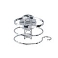 Suport pentru uscatorul de par Turbo-Loc, Wenko, 12.5x11.5x9 cm, inox, argintiu lucios
