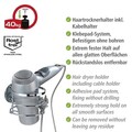 Suport pentru uscatorul de par Turbo-Loc, Wenko, 12.5x11.5x9 cm, inox, argintiu lucios