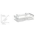 Polita pentru baie Premium, Wenko, 24x13.5x6.5 cm, inox, argintiu lucios