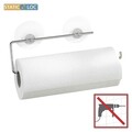 Suport rola servetele Static-Loc, Wenko, 30x8.5 cm, metal/PET, argintiu lucios
