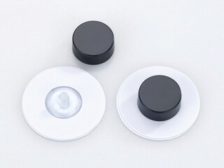 6x1.5 cm, Negru;Transparent