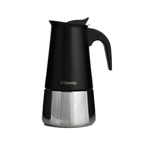 Filtru cafea Astar Mokka, Homla, 10x19 cm, 300 ml, inox/plastic, negru/argintiu