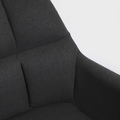 Scaun de birou rotativ Seensa, 67x58x81-89 cm, metal/poliester, gri