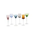 Set 6 pahare vodca Samber, Homla, 5.5x16 cm, sticla, multicolor