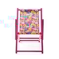 Sezlong Floral Aura, Homla, 58.5x42x52.5 cm, lemn, roz