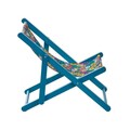 Sezlong Floral Aura, Homla, 58.5x42x52.5 cm, lemn, albastru