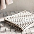 Prosop de baie Rander, Homla, 70x130 cm, bumbac, alb/negru