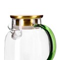 Ceainic Kubbe, Homla, 1.8 L, sticla/inox, verde/auriu