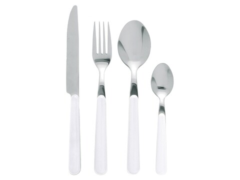 Set tacamuri 24 piese, Jolly, Excelsa, inox, alb