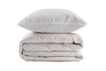 Lenjerie de pat pentru o persoana (FR), 2 piese, Lilyum - Cream, Whitney, 80% BUMBAC/20% POLIESTER