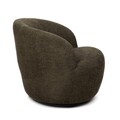Fotoliu pivotant Svingen, Homla, 77x65.5x69 cm, MDF/poliester, olive