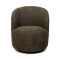 Fotoliu pivotant Svingen, Homla, 77x65.5x69 cm, MDF/poliester, olive