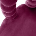 Scaun Bubble Beam, Homla, 56.5x52x87 cm, metal/catifea din poliester, mov/negru
