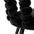 Scaun Bubble Beam, Homla, 56.5x52x87 cm, metal/catifea din poliester, negru