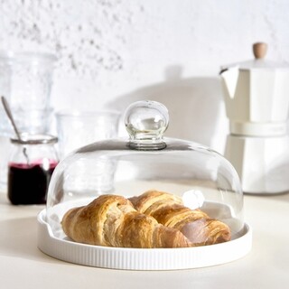 22x16 cm, Transparent;Alb