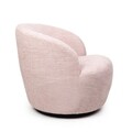 Fotoliu pivotant Svingen, Homla, 77x65.5x69 cm, MDF/poliester, roz