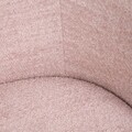 Fotoliu pivotant Svingen, Homla, 77x65.5x69 cm, MDF/poliester, roz