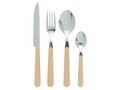 Set tacamuri 24 piese, Jolly, Excelsa, inox, crem