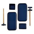 Set pentru sushi 8 piese Okinava, Homla, pentru 2 persoane, 28x26.5 cm, ceramica/bambus, albastru