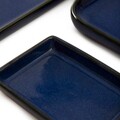 Set pentru sushi 8 piese Okinava, Homla, pentru 2 persoane, 28x26.5 cm, ceramica/bambus, albastru
